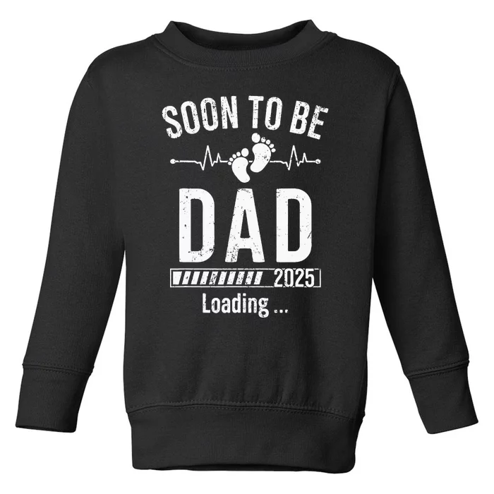 Soon To Be Dad Est 2025 New Dad To Be 2025 Toddler Sweatshirt