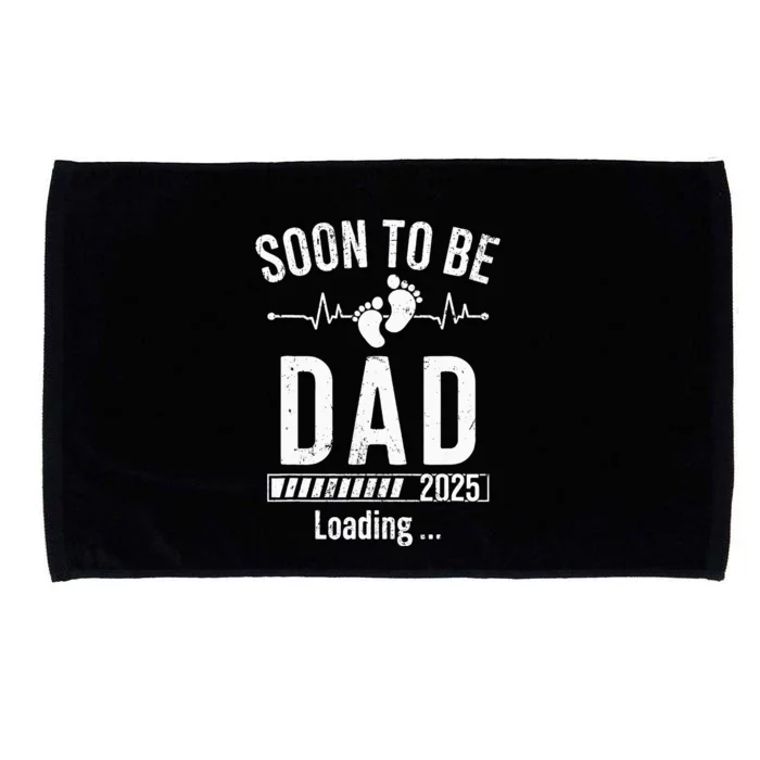 Soon To Be Dad Est 2025 New Dad To Be 2025 Microfiber Hand Towel