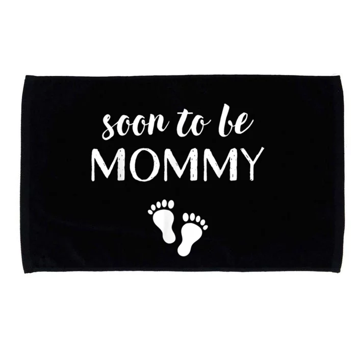 Soon To Be Mommy Mom Funny Pregnancy For Women Microfiber Hand Towel