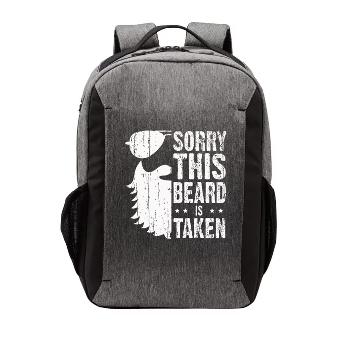 Sorry This Beard Is Taken Funny Bearded Man Valentines Day Vector Backpack