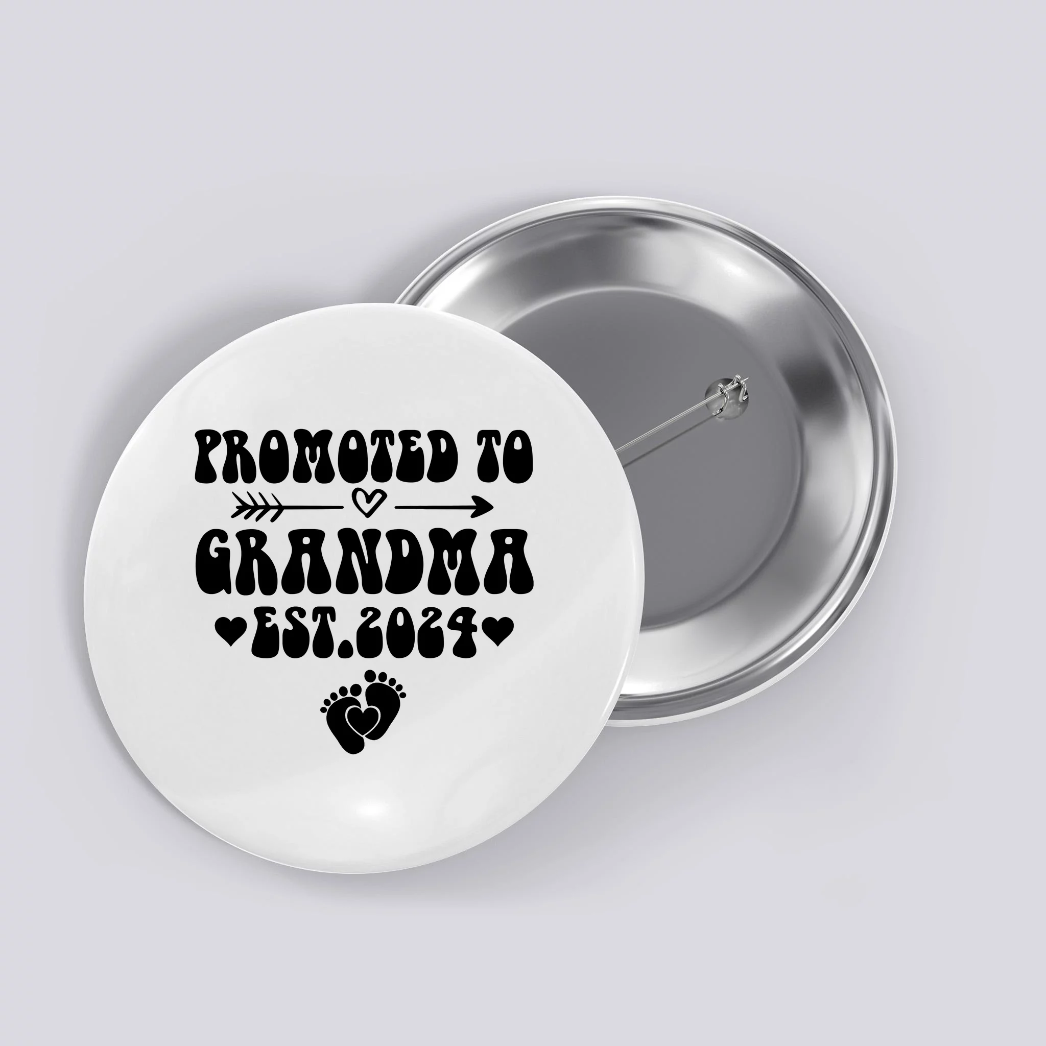 Soon To Be Grandma 2024 Gift Promoted To Grandma Est 2024 Button   Stb6939763 Soon To Be Grandma 2024 Gift Promoted To Grandma Est 2024  White Btn Garment.webp