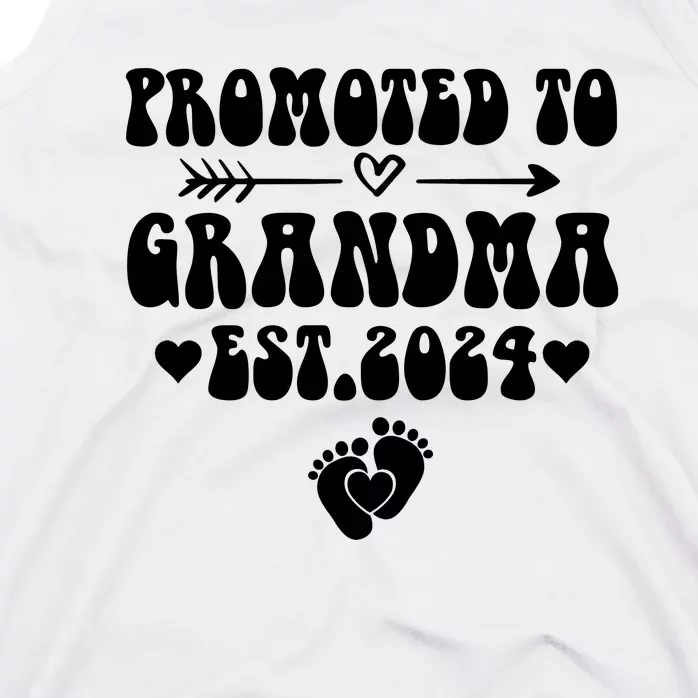 Soon To Be Grandma 2024 Gift Promoted To Grandma Est 2024 Tank Top