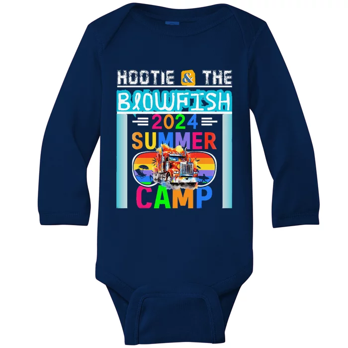 Small & The Blowfish Summer Camp With Trucks Baby Long Sleeve Bodysuit