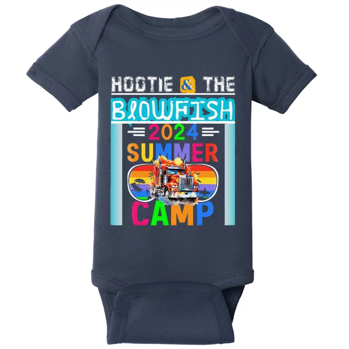 Small & The Blowfish Summer Camp With Trucks Baby Bodysuit