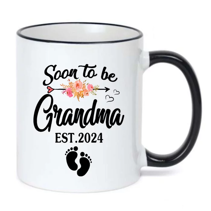 Soon To Be Grandma 2024 Mothers Day For New Grandma Black Color Changing Mug