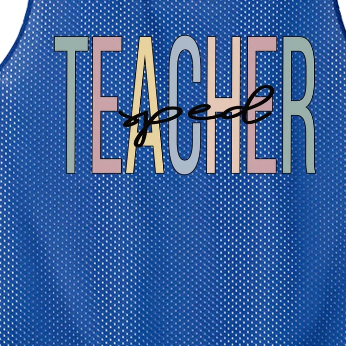 Sped Teacher Boho Special Education Teacher Meaningful Gift Mesh Reversible Basketball Jersey Tank