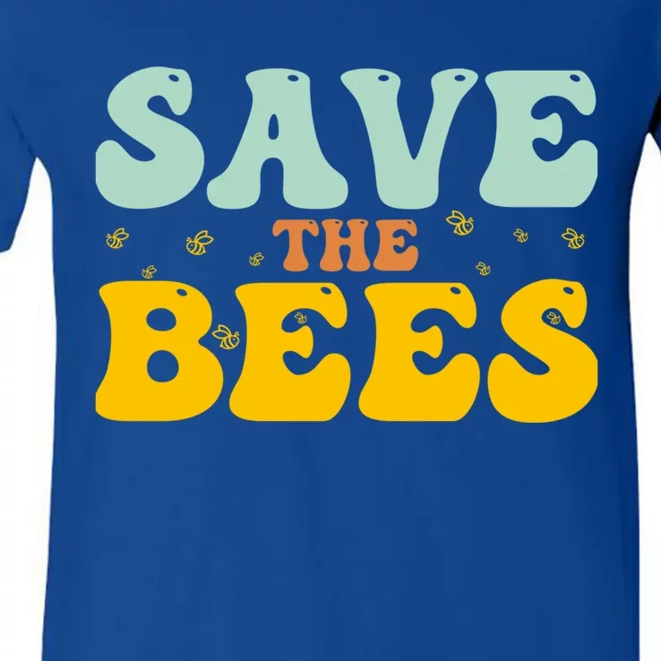 Save The Bees Beekeeper Bee Day 2024 Gift V-Neck T-Shirt