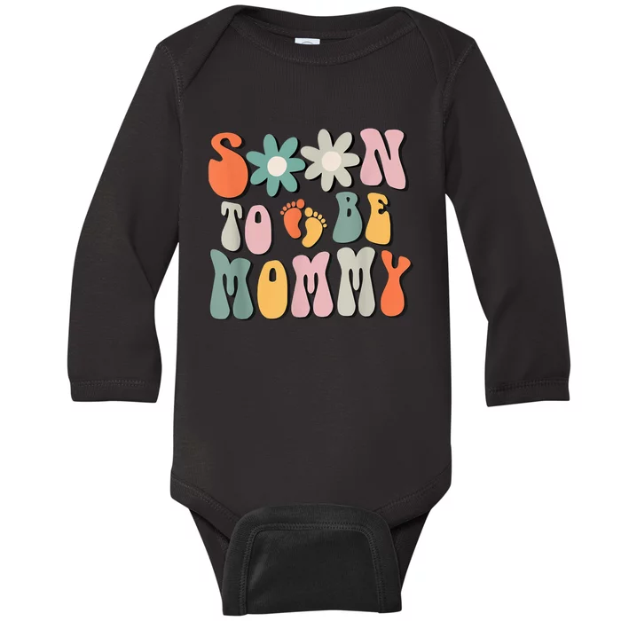 Soon To Be Mommy Gifts Pregnancy Announcement Mom To Be Baby Long Sleeve Bodysuit