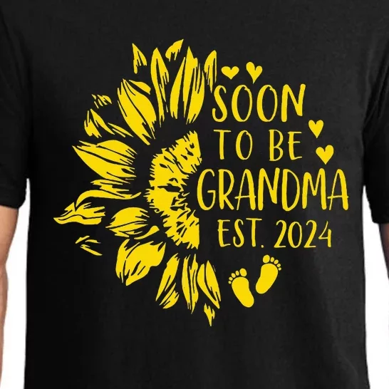 Soon To Be Grandma Est 2024 Pregnancy Announcement Pajama Set