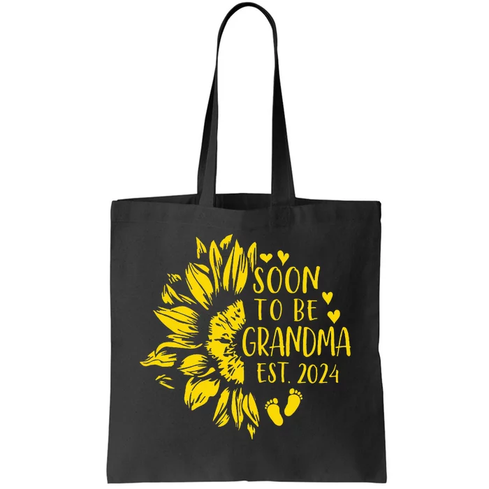 Soon To Be Grandma Est 2024 Pregnancy Announcement Tote Bag