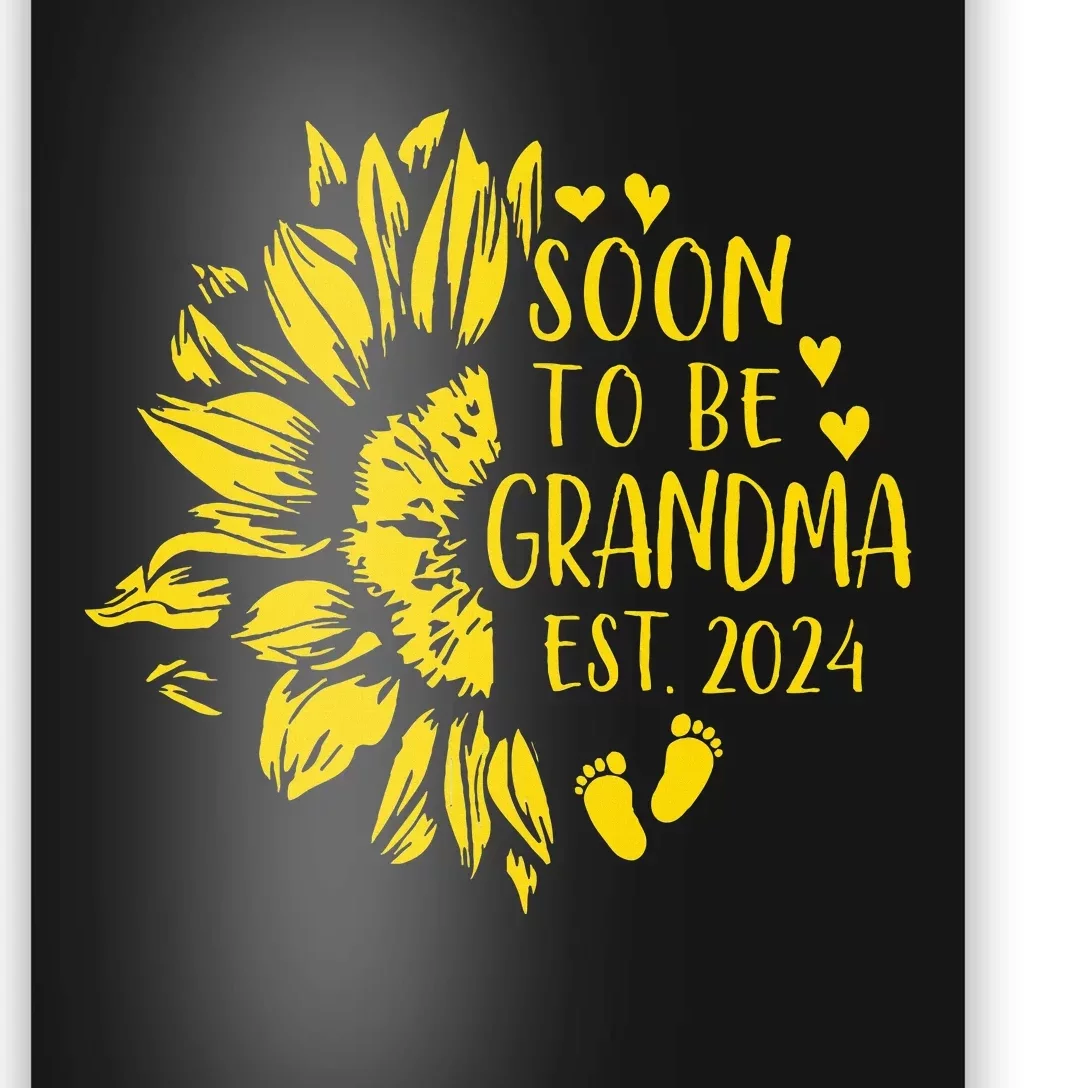 Soon To Be Grandma Est 2024 Pregnancy Announcement Poster