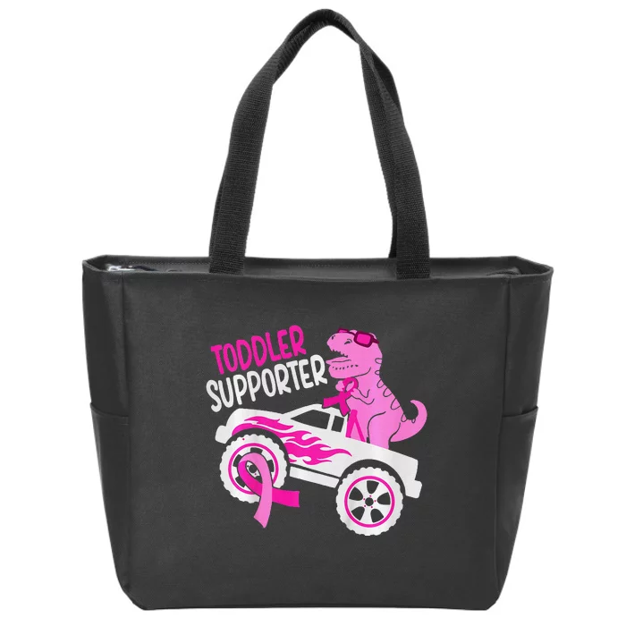 Supporter Trex Breast Cancer Awareness Zip Tote Bag