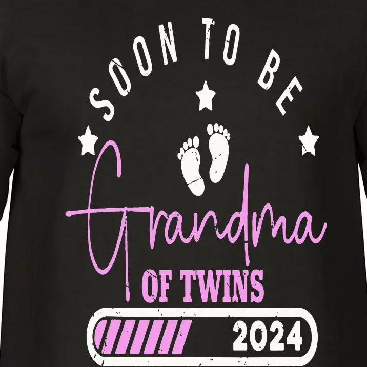 Soon to be Grandma of Twins 2024 For Pregnancy Announcement Comfort Colors T-Shirt