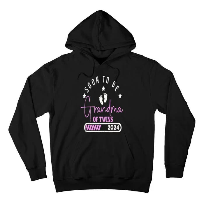 Soon to be Grandma of Twins 2024 For Pregnancy Announcement Tall Hoodie