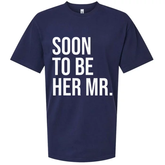 Soon To Be Her Mr Future Husband Gifts From Bride Sueded Cloud Jersey T-Shirt