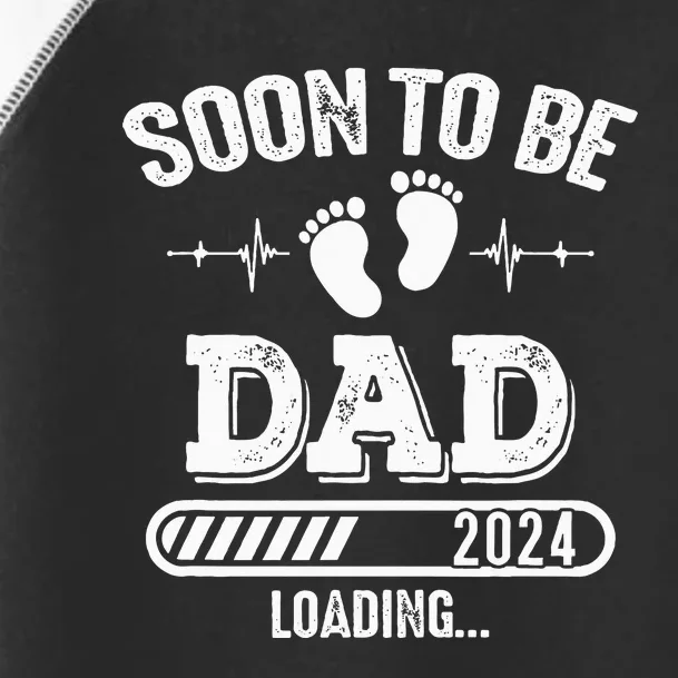 Soon To Be Dad 2024 Loading For Pregnancy Announcement Toddler Fine Jersey T-Shirt