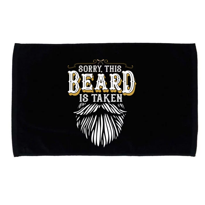 Sorry This Beard Is Taken Country Retro Valentines Day Microfiber Hand Towel