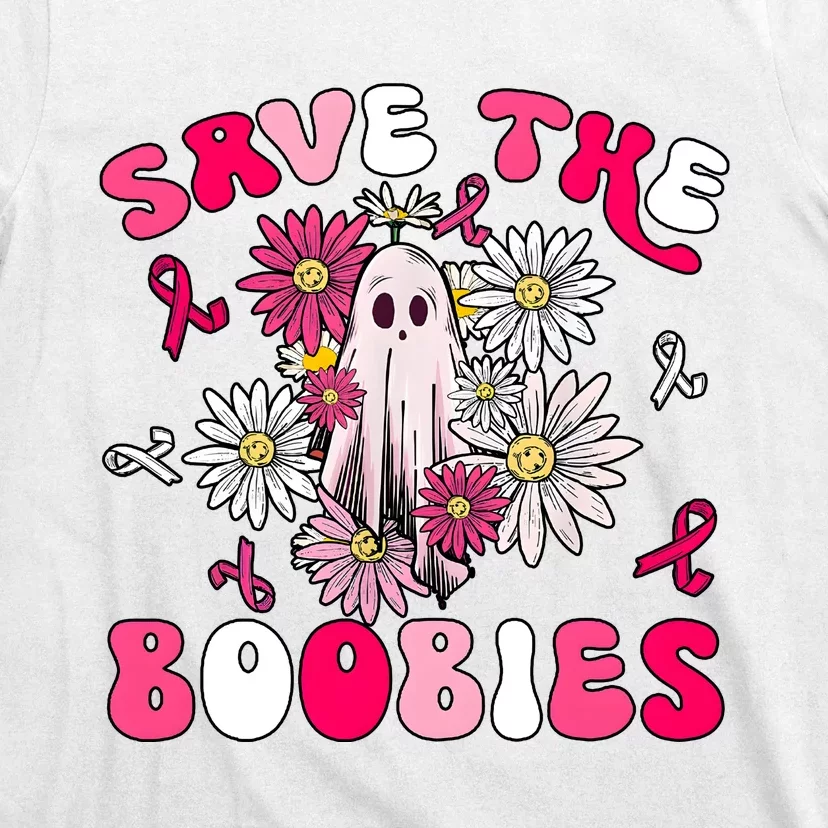 Save The Boobies Ghoul Ghost Halloween T-Shirt