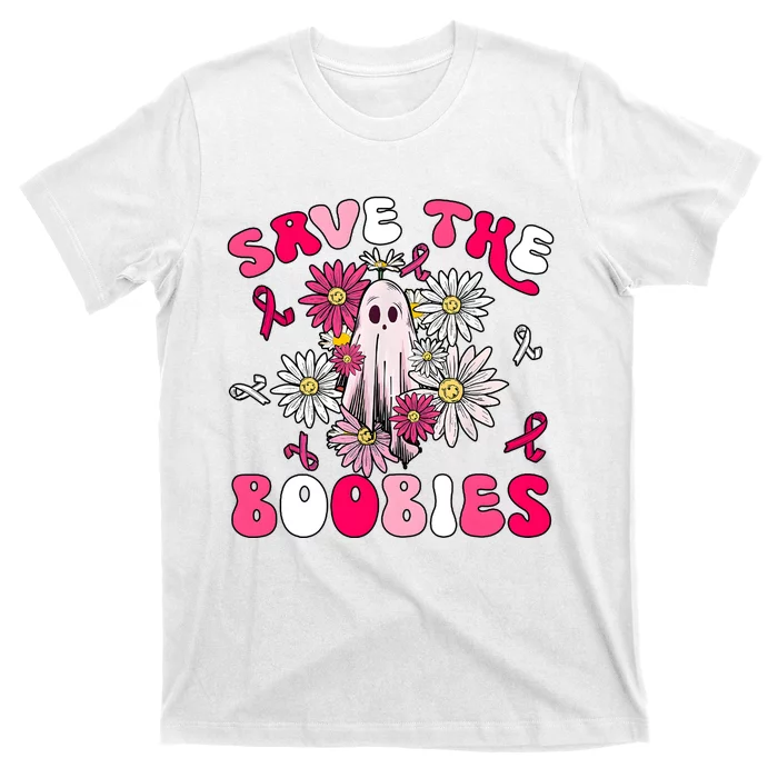 Save The Boobies Ghoul Ghost Halloween T-Shirt