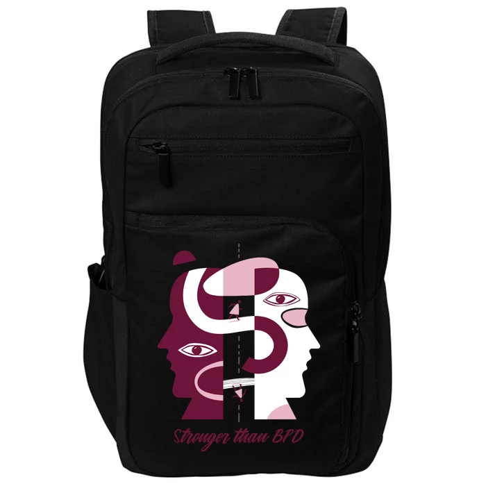 Stronger Than BPD Awareness Impact Tech Backpack