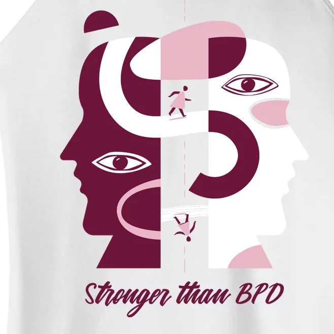 Stronger Than BPD Awareness Women’s Perfect Tri Rocker Tank