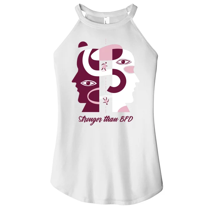 Stronger Than BPD Awareness Women’s Perfect Tri Rocker Tank