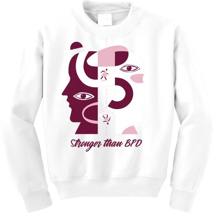 Stronger Than BPD Awareness Kids Sweatshirt