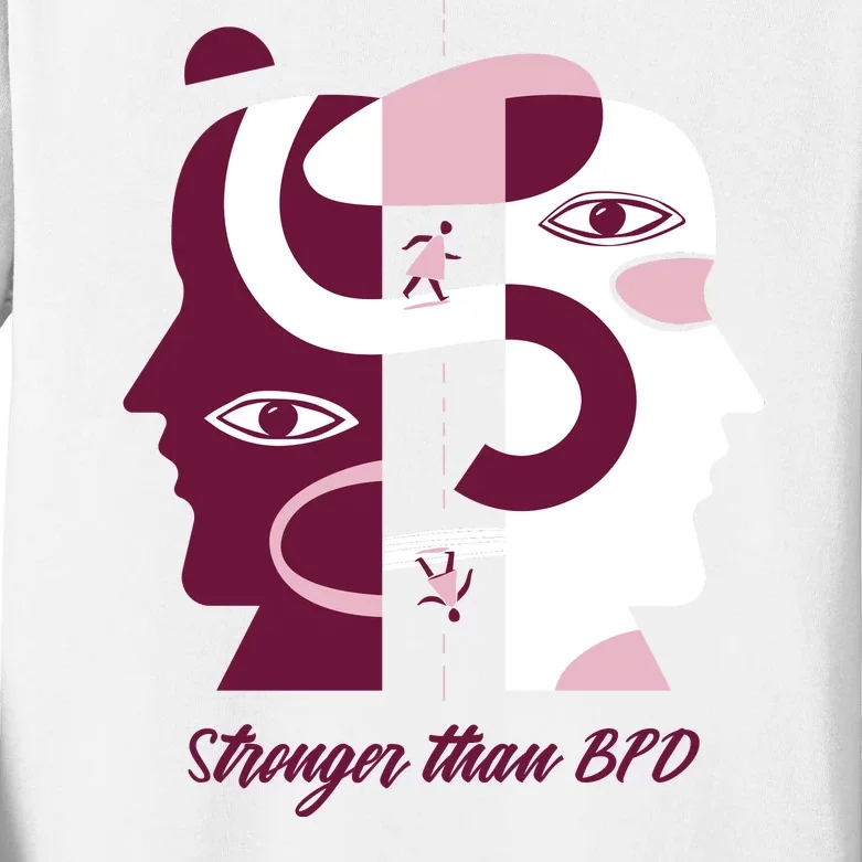 Stronger Than BPD Awareness Kids Long Sleeve Shirt