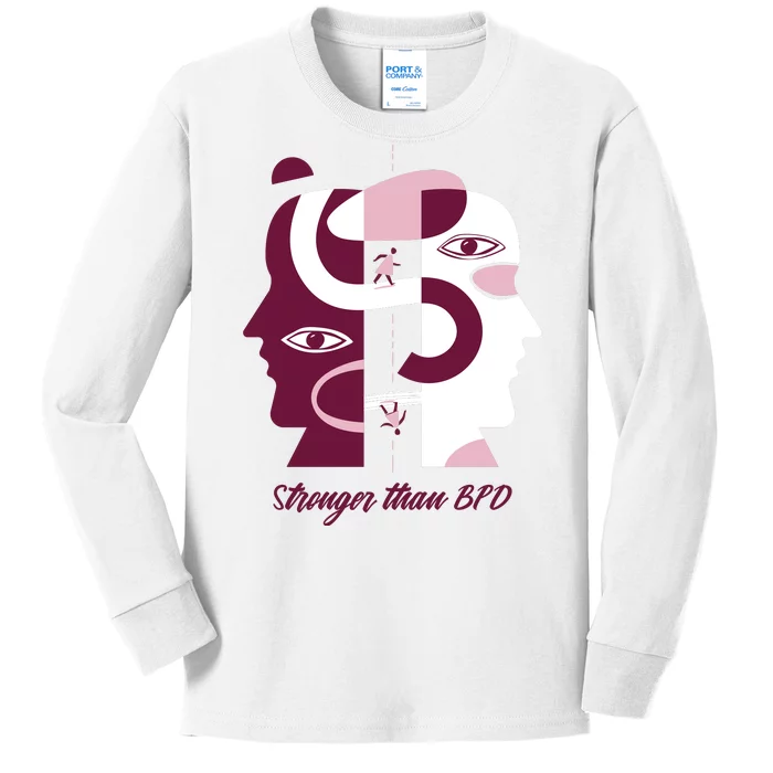 Stronger Than BPD Awareness Kids Long Sleeve Shirt