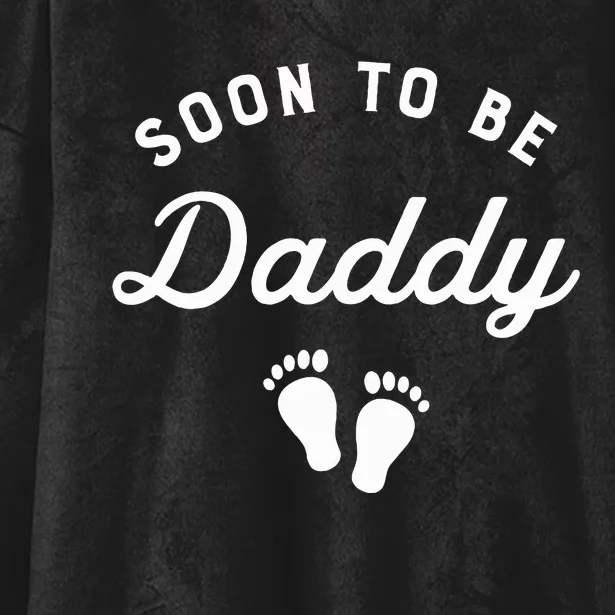 Soon To Be Daddy Funny Pregnancy Announcement Dad Hooded Wearable Blanket