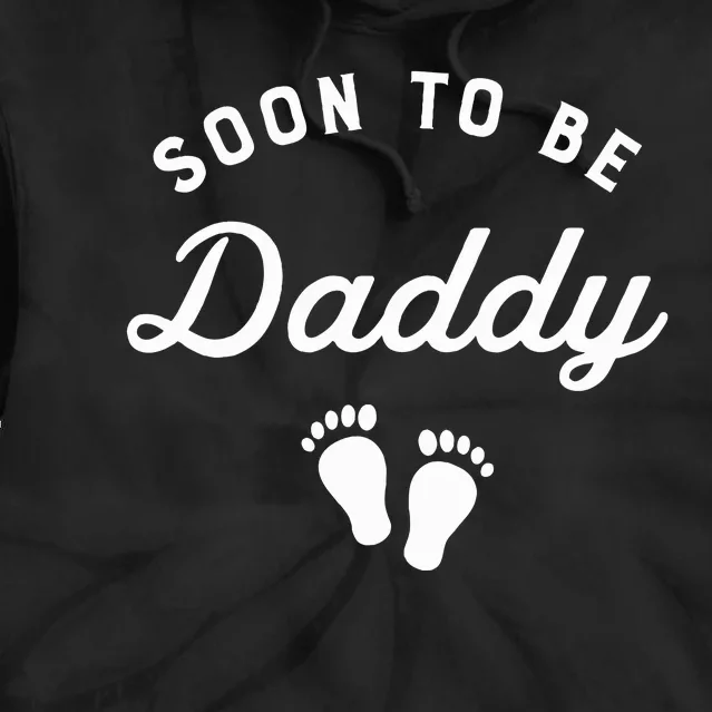 Soon To Be Daddy Funny Pregnancy Announcement Dad Tie Dye Hoodie