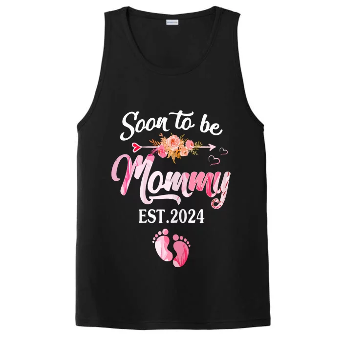 Soon To Be Mommy 2024 Mothers Day First Time Mom Pregnancy Performance Tank