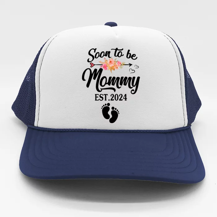 Soon To Be Mommy 2024 Mothers Day First Time Mom Pregnancy Trucker Hat