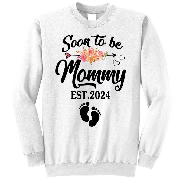 Soon To Be Mommy 2024 Mothers Day First Time Mom Pregnancy Sweatshirt