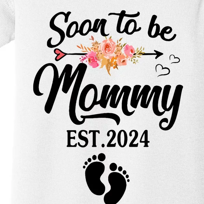 Soon To Be Mommy 2024 Mothers Day First Time Mom Pregnancy Baby Bodysuit