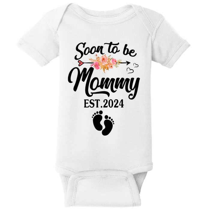 Soon To Be Mommy 2024 Mothers Day First Time Mom Pregnancy Baby Bodysuit