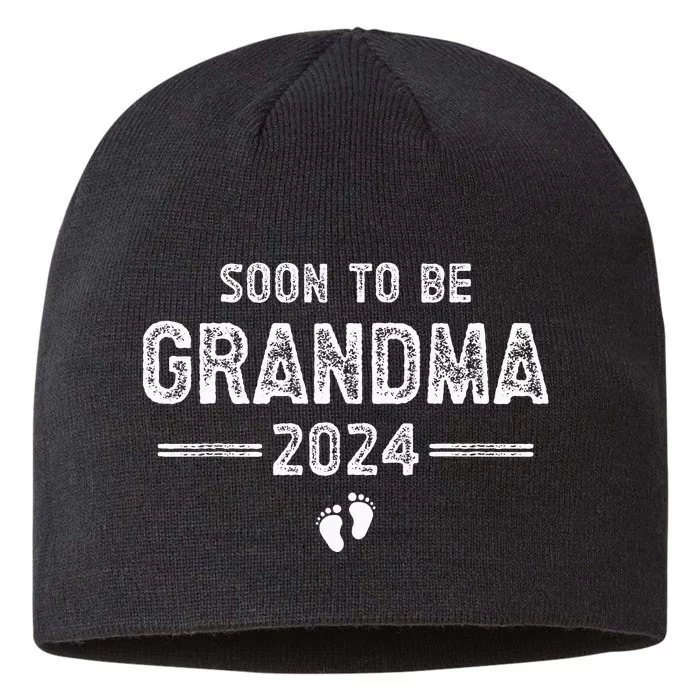 Soon to Be Grandma 2024 Promoted to Grandma 8 1/2in Sustainable Knit Beanie