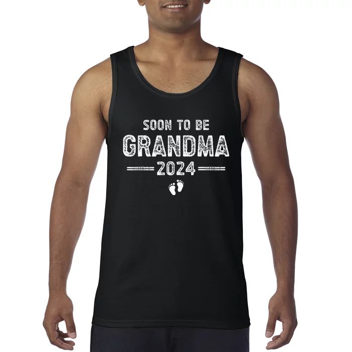 Soon to Be Grandma 2024 Promoted to Grandma Tank Top