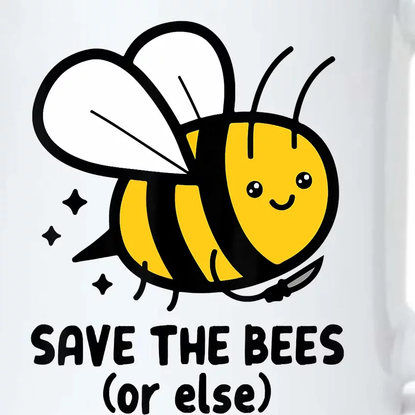 Save The Bees Or Else Knife Nature Animals Black Color Changing Mug