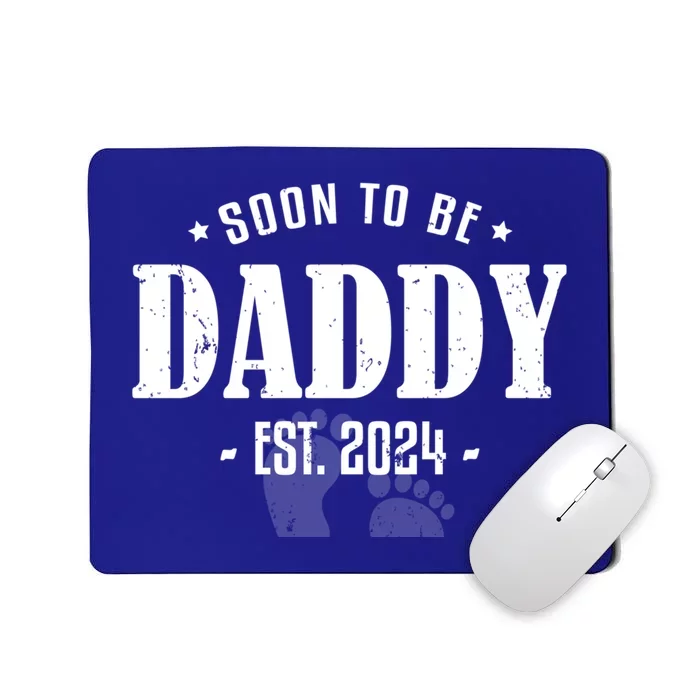 Soon To Be Daddy Est 2024 Vintage Dad To Be Fathers Day Great Gift Mousepad