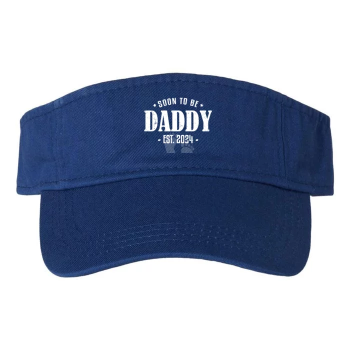 Soon To Be Daddy Est 2024 Vintage Dad To Be Fathers Day Great Gift Valucap Bio-Washed Visor