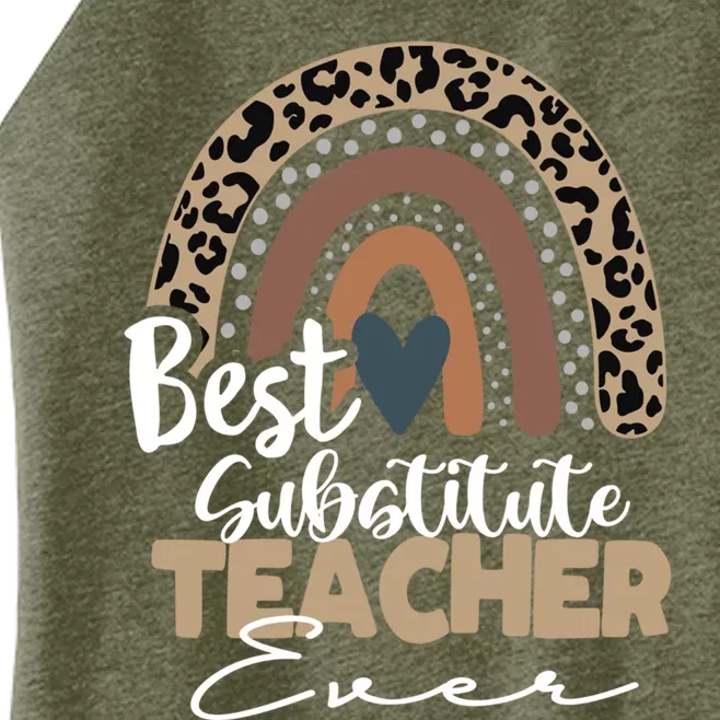 Substitute Teacher Boho Rainbow Teacher Appreciation Gift Women’s Perfect Tri Rocker Tank