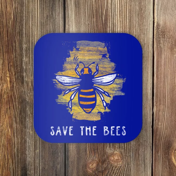 Save The Bees Tee Retro Gift Climate Change Christmas Cool Gift Coaster