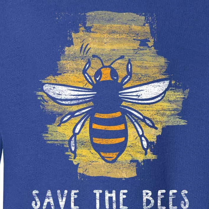 Save The Bees Tee Retro Gift Climate Change Christmas Cool Gift Toddler Sweatshirt