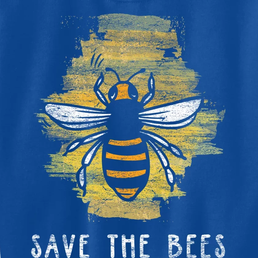 Save The Bees Tee Retro Gift Climate Change Christmas Cool Gift Kids Sweatshirt