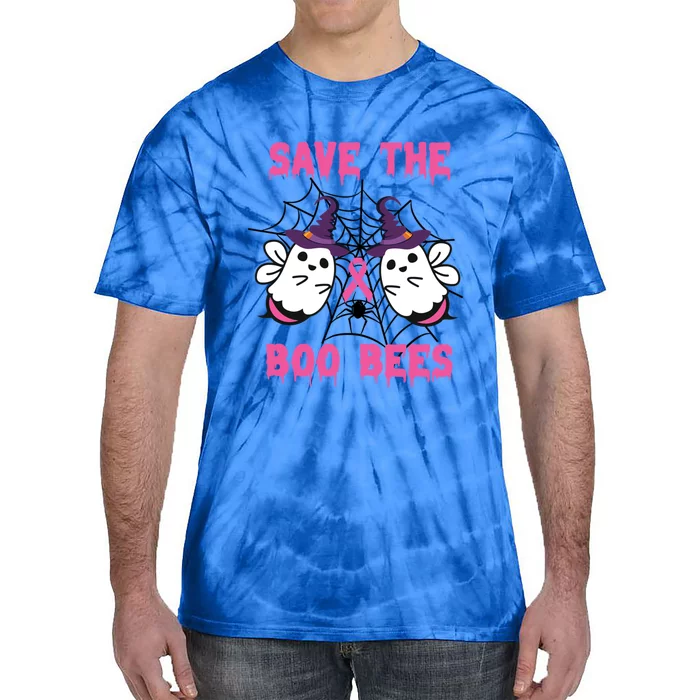 Save The Boo Bees Halloween Breast Cancer Research Awareness Great Gift Tie-Dye T-Shirt