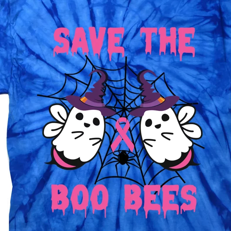 Save The Boo Bees Halloween Breast Cancer Research Awareness Great Gift Tie-Dye T-Shirt