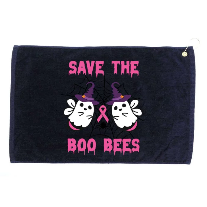 Save The Boo Bees Halloween Breast Cancer Research Awareness Great Gift Grommeted Golf Towel