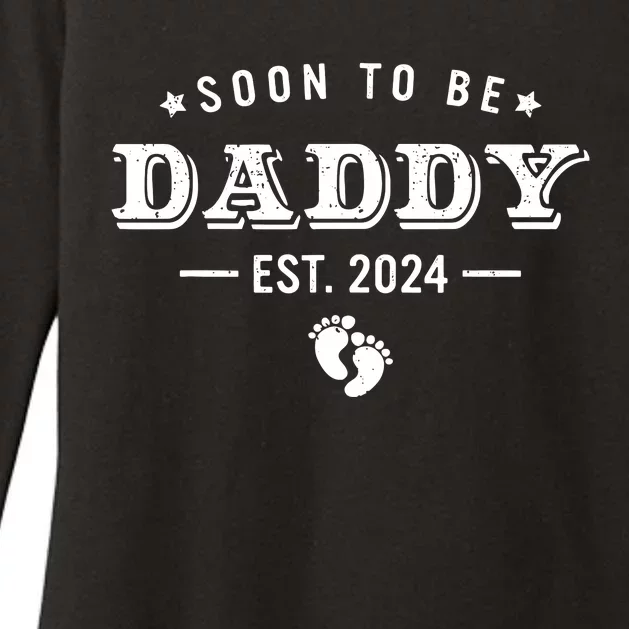 Soon To Be Dad Est 2024 Fathers Day First Time Dad Womens CVC Long Sleeve Shirt