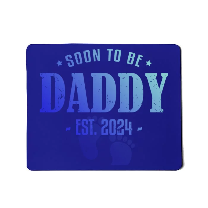 Soon To Be Daddy Est 2024 Vintage Dad To Be Fathers Day Gift Mousepad